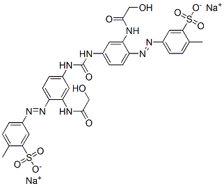CAS#: 72828-84-3, Disodium 5-[2-[(2-Hydroxyacetyl)Amino]-4-[[3-[(2-Hydroxyacetyl)Amino]-4-(4-Methyl-3-Sulfonatophenyl)Diazenylphenyl]Carbamoylamino]Phenyl]Diazenyl-2-Methylbenzenesulfonate