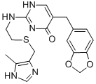 CAS 登录号：72830-39-8， 5-(1,3-苯并二氧戊环-5-基甲基)-2-[2-[(5-甲基-1H-咪唑-4-基)甲硫基]乙基氨基]-3H-嘧啶-4-酮二盐酸盐