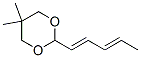 CAS 登录号：72845-83-1， 5,5-二甲基-2-[(1E,3E)-戊-1,3-二烯基]-1,3-二恶烷