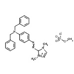 CAS#: 72919-81-4, 5-{[4-(Dibenzylamino)phenyl]diazenyl}-1,4-dimethyl-4,5-dihydro-1H-1,2,4-triazol-1-ium methyl sulfate