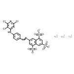 CAS 登录号：72927-95-8， 三钠7-({4-[(2,5,6-三氯-4-嘧啶基)氨基]苯基}偶氮)-1,3,5-萘三磺酸酯