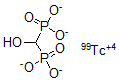CAS 登录号：72945-61-0， (羟基-膦酰甲基)膦酸锝