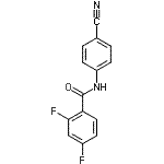 CAS 登录号：729559-69-7， N-(4-氰基苯基)-2,4-二氟苯甲酰胺