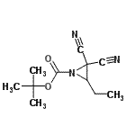 CAS#: 729579-18-4, 2-Methyl-2-propanyl 2,2-dicyano-3-ethyl-1-aziridinecarboxylate