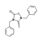 CAS#: 72966-20-2, 2,4-Dibenzyl-3-thioxo-1,2,4-thiadiazolidin-5-one