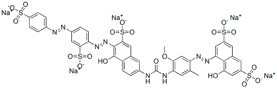 CAS#: 72987-21-4, Pentasodium 4-Hydroxy-5-[5-Methoxy-2-Methyl-4-[[(6E)-5-Oxo-7-Sulfonato-6-[[2-Sulfonato-4-(4-Sulfonatophenyl)Diazenylphenyl]Hydrazinylidene]Naphthalen-2-Yl]Carbamoylamino]Phenyl]Diazenylnaphthalene-2,7-Disulfonate