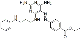 CAS 登录号：7313-47-5， 4-[[2,4-二氨基-6-[(3-苯胺基丙基)氨基]嘧啶-5-基]偶氮]苯甲酸乙酯