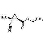 CAS 登录号：73178-41-3， 乙基(1R,2R)-2-氰基-2-甲基环丙烷羧酸酯