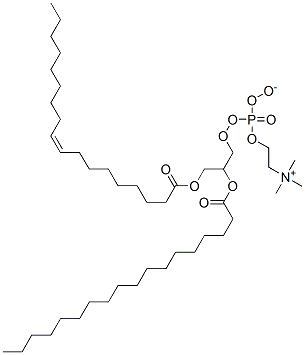 CAS#: 7319-55-3, Trimethyl-[2-[[2-Octadecanoyloxy-3-[(Z)-Octadec-9-Enoyl]Oxy-Propoxy]-Oxido-Phosphoryl]Oxyethyl]Azanium