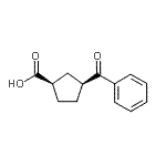 CAS#: 732251-89-7, (1R,3S)-3-Benzoylcyclopentanecarboxylic acid