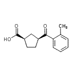 CAS#: 732251-96-6, (1R,3S)-3-(2-Methylbenzoyl)cyclopentanecarboxylic acid