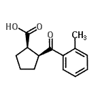 CAS 登录号：732253-35-9， (1R,2S)-2-(2-甲基苯甲酰)环戊烷羧酸