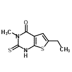 CAS#: 733015-18-4, 6-Ethyl-3-methyl-2-thioxo-2,3-dihydrothieno[2,3-d]pyrimidin-4(1H)-one