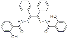 CAS 登录号：73319-79-6， 2-羟基-N-[[(2E)-2-[(2-羟基苯甲酰基)亚肼基]-1,2-二(苯基)亚乙基]氨基]苯甲酰胺