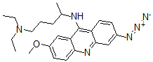 CAS#: 73332-88-4, N'-(6-Azido-2-Methoxyacridin-9-Yl)-N,N-Diethylpentane-1,4-Diamine