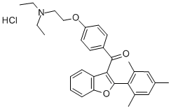 CAS#: 73343-71-2, [4-(2-Diethylaminoethoxy)Phenyl]-[2-(2,4,6-Trimethylphenyl)-1-Benzofuran-3-Yl]Methanone Hydrochloride