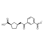 CAS#: 733740-49-3, (1R,3S)-3-[2-(3-Nitrophenyl)-2-oxoethyl]cyclopentanecarboxylic acid