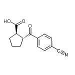 CAS 登录号：733740-87-9， (1R,2R)-2-(4-氰基苯甲酰基)环戊烷羧酸