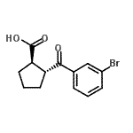 CAS 登录号：733740-96-0， (1R,2R)-2-(3-溴苯甲酰基)环戊烷羧酸
