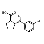 CAS#: 733741-00-9, (1R,2R)-2-(3-Chlorobenzoyl)cyclopentanecarboxylic acid