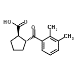 CAS 登录号：733741-12-3， (1R,2R)-2-(2,3-二甲基苯甲酰)环戊烷羧酸