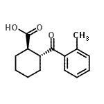 CAS 登录号：733742-70-6， (1R,2R)-2-(2-甲基苯甲酰)环己烷羧酸