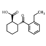 CAS 登录号：733742-76-2， (1R,2R)-2-(2-乙基苯甲酰)环己烷羧酸