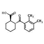 CAS#: 733742-80-8, (1R,2R)-2-(2,3-Dimethylbenzoyl)cyclohexanecarboxylic acid