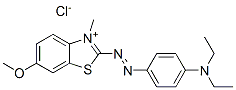 CAS#: 73384-77-7, 2-[[4-(Diethylamino)Phenyl]Azo]-6-Methoxy-3-Methylbenzothiazolium Chloride