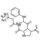 CAS#: 73385-89-4, 3-[(2S)-2-Anilinopropanoyl]-N-{[(2-methyl-2-propanyl)oxy]carbonyl}-4-nitro-L-prolinamide