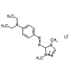 CAS#: 73398-77-3, 5-{[4-(Diethylamino)phenyl]diazenyl}-1,4-dimethyl-4,5-dihydro-1H-1,2,4-triazol-1-ium chloride