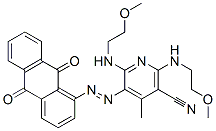 CAS#: 73398-96-6, 5-[(9,10-Dihydro-9,10-Dioxo-1-Anthryl)Azo]-2,6-Bis[(2-Methoxyethyl)Amino]-4-Methylnicotinonitrile