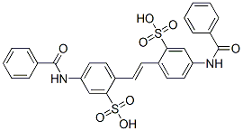 CAS 登录号：7342-14-5， 4,4'-二苯甲酰胺基-2,2'-二苯乙烯二磺酸