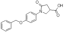 CAS 登录号：73422-90-9， 1-[4-(苄氧基)苯基]-5-氧代-3-吡咯烷羧酸