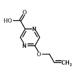 CAS 登录号：734532-95-7， 5-(烯丙氧基)-2-吡嗪羧酸