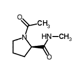 CAS#: 73462-80-3, 1-Acetyl-N-methyl-D-prolinamide