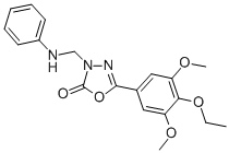 CAS#: 73484-55-6, 5-(4-Ethoxy-3,5-Dimethoxyphenyl)-3-[(Phenylamino)Methyl]-1,3,4-Oxadiazol-2-One