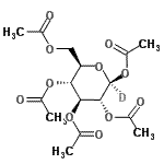 CAS 登录号：73485-90-2， 1,2,3,4,6-戊-O-乙酰基-beta-D-(C<sup>1</sup>-<sup>2</sup>H)吡喃葡萄糖