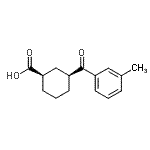 CAS#: 735269-69-9, (1R,3S)-3-(3-Methylbenzoyl)cyclohexanecarboxylic acid