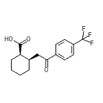 CAS#: 735274-64-3, (1R,2R)-2-{2-Oxo-2-[4-(trifluoromethyl)phenyl]ethyl}cyclohexanecarboxylic acid