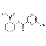 CAS 登录号：735274-71-2， (1R,2S)-2-[2-(3-甲基苯基)-2-氧代乙基]环己烷羧酸