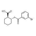 CAS#: 735274-85-8, (1R,2S)-2-[2-(3-Bromophenyl)-2-oxoethyl]cyclohexanecarboxylic acid