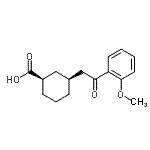 CAS#: 735275-08-8, (1R,3S)-3-[2-(2-Methoxyphenyl)-2-oxoethyl]cyclohexanecarboxylic acid