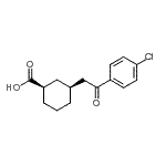 CAS#: 735275-17-9, (1R,3S)-3-[2-(4-Chlorophenyl)-2-oxoethyl]cyclohexanecarboxylic acid