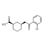 CAS#: 735275-21-5, (1R,3S)-3-[2-(2-Chlorophenyl)-2-oxoethyl]cyclohexanecarboxylic acid
