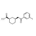 CAS#: 735275-38-4, (1R,3S)-3-[2-(3-Iodophenyl)-2-oxoethyl]cyclohexanecarboxylic acid