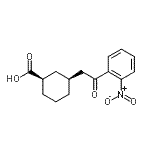 CAS#: 735275-43-1, (1R,3S)-3-[2-(2-Nitrophenyl)-2-oxoethyl]cyclohexanecarboxylic acid