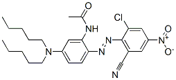 CAS#: 73567-44-9, N-[2-(2-Chloro-6-Cyano-4-Nitrophenyl)Diazenyl-5-(Dipentylamino)Phenyl]Acetamide