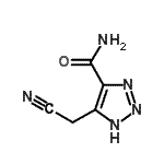 CAS 登录号：73591-49-8， 4-(氰基甲基)-1H-1,2,3-三唑-5-甲酰胺