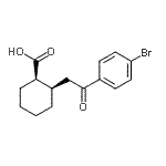 CAS 登录号：736136-39-3， (1R,2R)-2-[2-(4-溴苯基)-2-氧代乙基]环己烷羧酸